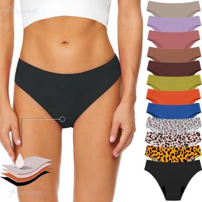 China Breathable Summer Multicolor Waterproof Underwear Leakproof Swimming Seamless Sanitary Panties For Women Menstrual Period Underpants for sale