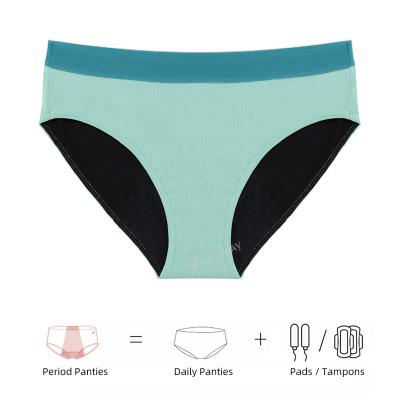 China OEM USA Antibacterial Sizing Women's Panties Menstrual Leakproof Sanitary Underwear Briefs Breathable Period Panties for sale