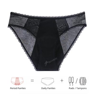 China OEM 4 Layers Antibacterial Manufacturing Bikini Period Briefs Panties Sanitary Period Panties For Women for sale