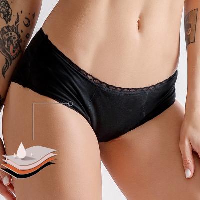 China Antibacterial Wholesale Reusable Period Leakproof High Absorption Panties Menstrual Underwear For Women for sale