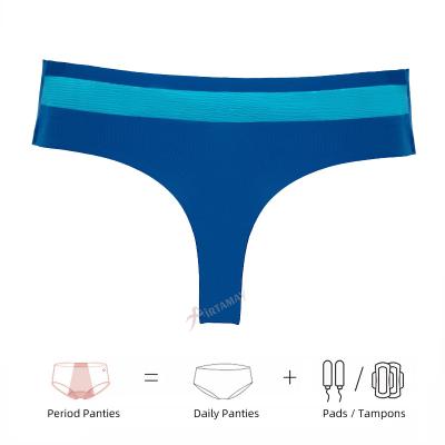 China Physiological Pants T-Back Four-Layer Antibacterial Waterproof Menstrual Period Panties Thong Menstrual Period Leak Proof Menstrual Panties for sale