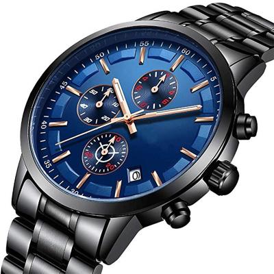 China Chronograph Watch Factory OEM Brand Your Own Watches Waterproof Custom Logo Men's Minimalist Wrist Watch for sale