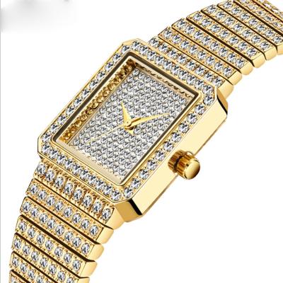 China Cheap Water Resistant Square Liters Fashion Jewelryladies Alloy Wristwatches Girls Watches Bling Bling Watches for sale