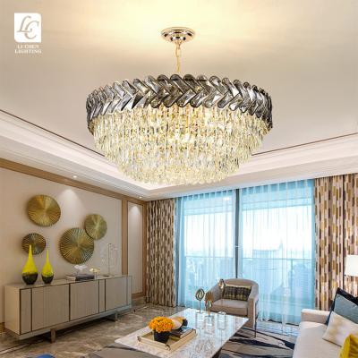 China Wholesale Modern Gold Dining Room Hotel Home Decor Crystal Chandelier Pendant Lamp for sale