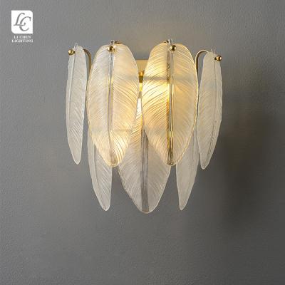 China Modern New Product Indoor Decoration Decoration Fixture For Villa Home Stair Modern Glass LED Wall Light for sale