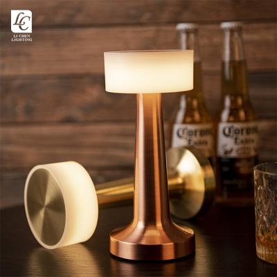 China Amazon Modern Hot Sale Camping Restaurant Hotel Dining Rechargeable Portable Modern Bar LED Table Light for sale