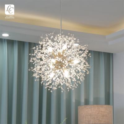 China 2022 Modern Design Indoor Modern Living Room Bedroom LED Portable Lamp Decoration Luxury Crystal Pendant Light for sale