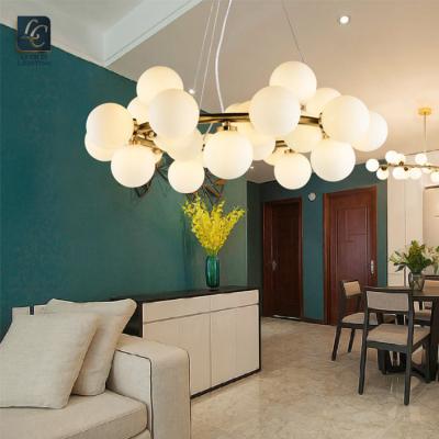 China Modern Beautiful Style Decoration Living Room Dining Room Chandelier Indoor Luxury Glass Lamp for sale