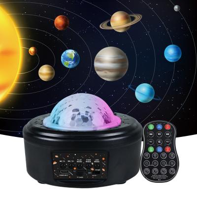 China YSH RGBW Starry Projector Star Galaxies Lights Mini 10 Planets Music Voice LED Night Light Moon Lamp For Gift Room Decoration for sale