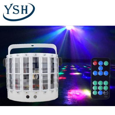 China YSH Led Butterfly Pattern Laser Projector DJ Controller Professional Lighting Spotlight Party Lamp Disco Home Decoration Lights for sale