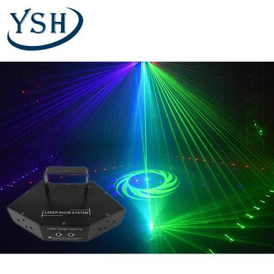 China YSH 6 Beam Patterns Stage Light DMX Scan lighting red blue green light fit for DJ Bar home party wedding disco KTV great effect for sale