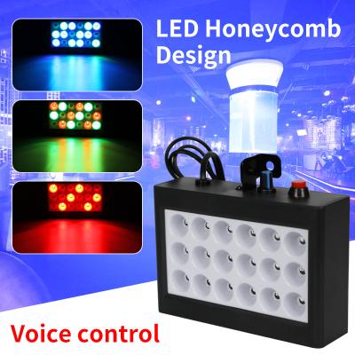 China 18 LED full color strobe lights RGB sound control interact lighting stage equipment professional projector light show stage bar for sale