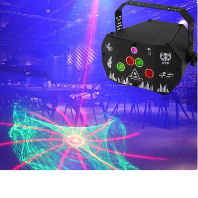 China NEW mini aurora projector beam light LED laser strobe effects dj interact lighting music sound control stage light led for stage for sale