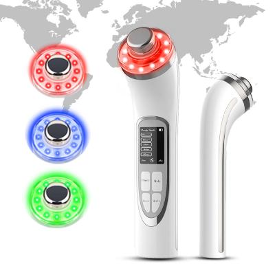 China 2021 Dark Circles Wrinkle Removal Skin Tightening Device Ultrasonic Facial Microcurrent EMS Face Lift Machine Portable for sale