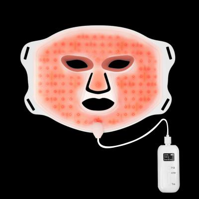 China Red Light Therapy LED Face Mask Beauty LED Face Mask Silicone LED Light Therapy Wireless Face Lift Blood Vessel Removal for sale