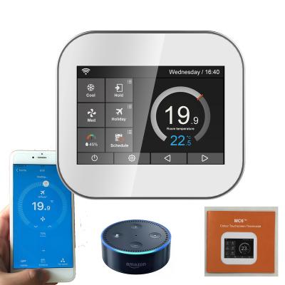 China Household Customize Touch Screen WiFi Room Thermostat With APP Control for sale