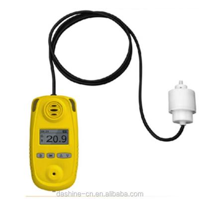 China Portable Single Oxygen Gas Detection Alarm, 0-100%vol Oxygen Gas Analyzer, Industrial Gas Monitor Yellow & 105*55*30.5mm for sale