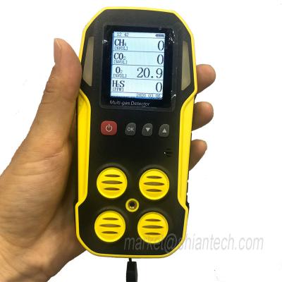 China Industrial Production BIOGAS Analyzer Handheld Multi Detector IRCD4 Biogas for CH4 LE CO2 H2S and O2 for sale