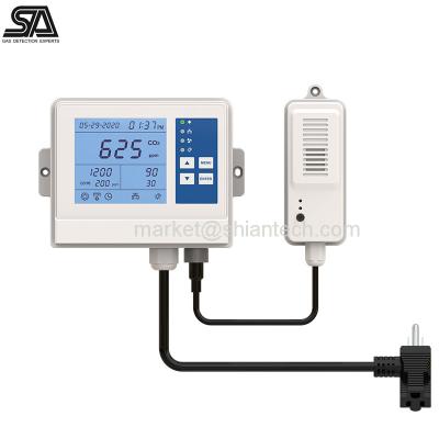 China ABS+PC Plastic Temperature Humidity And Carbon Monoxide CO2 Controller For Greenhouse for sale