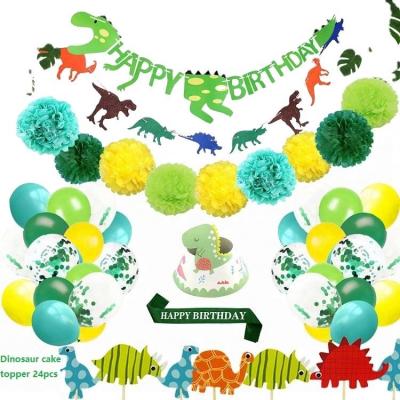 China New Year Dinosaur Party Set Dinosaur Decorations Party Supplies Dinosaur Birthday Party Decoration for sale