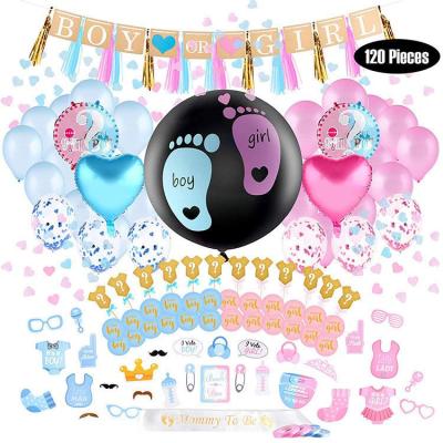 China New Year New Product Party Decoration Baby Shower Boy Or Girl Gender Reveal Party Consumables Bundle for sale