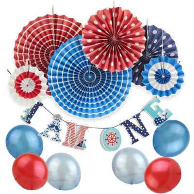 China New Design New Year 1st Birthday Boy Decorations Kit Kids Party Supplies One Year for sale