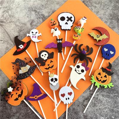 China New Year Halloween Party Decoration Cake Baking Tools Cake Props Halloween Cake Topper for sale