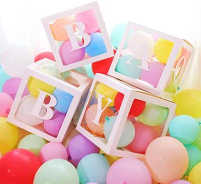 China New year baby shower decorations for baby shower boxes for gender reveal party, perfect as baby shower blocks decoration for boy and girl for sale