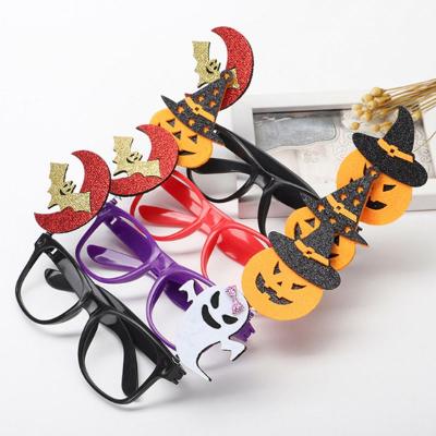 China New Year Spoof Creative Props Pumpkin Kids Party Decoration Festival Supplies Glasses Frame Bat Halloween 2021 for sale