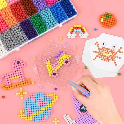 China New Year High 5200pcs Box Bead Children Diy Handmaking Bead 24 Hoops Water Sticky Beads Diy Art Crafts Wholesale for sale