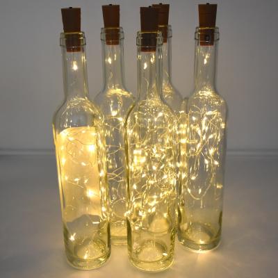 China New Year Cork Wine Bottle Light Battery Operated 1m/2m DIY LED String Light Birthday Party Wine Bottle Cork Light Strip for sale