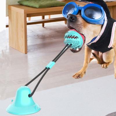 China 2021 Viable Interactive Molar Tooth Ball Chew Toy With Suction Cup Dog Pet Amusement Supplies Pet Amazon Tool Dog Cleaning Toy for sale