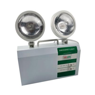 China Double Head LED Emergency Light 2*3W 3 Hours Lamp 220V-240VAC Safety Light for sale