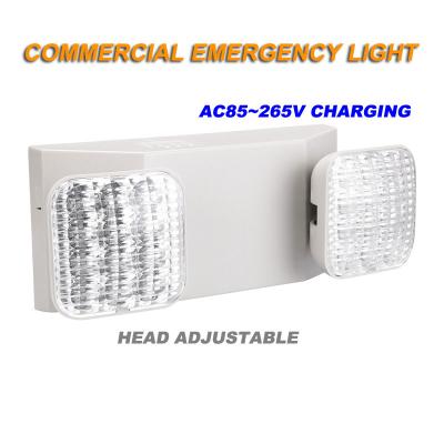 Cina 3W LED Emergency Light 2 Adjustable Head 180mins 220V Sign Light in vendita