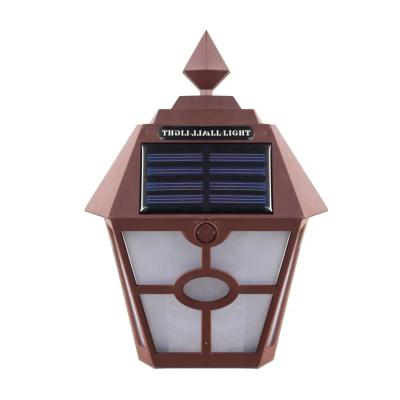 China Solar Garden Light Retro Outdoor Landscape Light Waterproof Solar Wall Lamp Garden Courtyard Holiday Party Decoration for sale