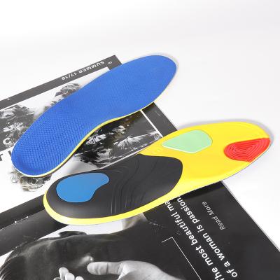 China Sleek Design PU Orthotic Insoles Sport Insoles Shock Absorption Poron Running Shoe Cushion Insoles for sale