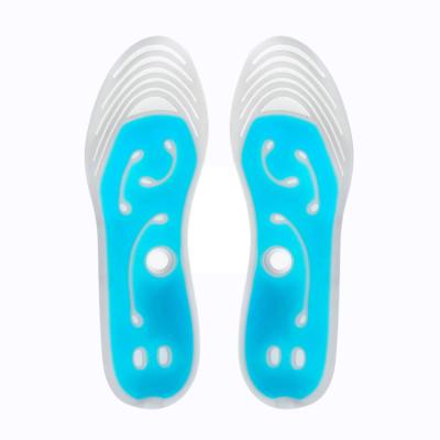 China New Arrival TPU Soft Gel Therapy Transparent Cool Liquid Gel Insole Magnet Eco-Friendly With Gel Flow for sale