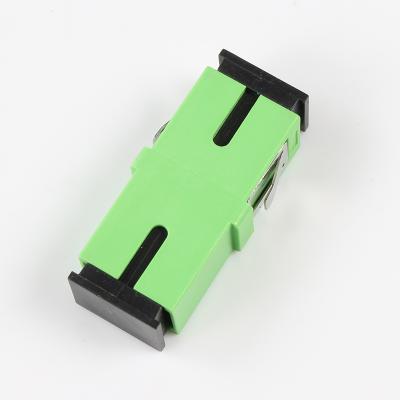 China Communication Networking / Telecom No Hook SC-SC Simplex Coupler Fiber Adapter SC / APC Clamp Conversion Connector for sale