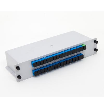 China 1x16 Sc UPC \ APC Fiber Optic Splitter Card Type Ftth PLC Splitter Cassette Type for sale