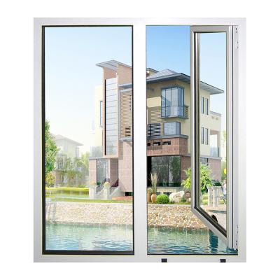 China KDSBuilding Australia Standard Soundproof Insulated Hurricane Impact Glass 60 Series Upvc Profile Casement Window for sale