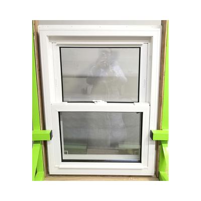 China KSBuilding High Quality White  Upvc Double Hung Windows   Hurricane Impact Windows American Style For Room for sale