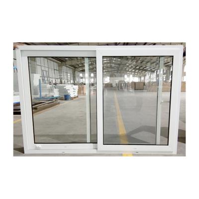 China Kitchen Slide PVC Frame Window Slim Thermal Plastic PVC UPVC Sliding Window for sale