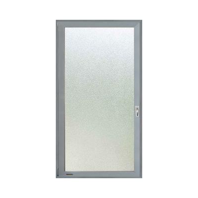 China Swing PVC Decorative Door Temper Glass Partition Bathroom UPVC Casement Door for sale