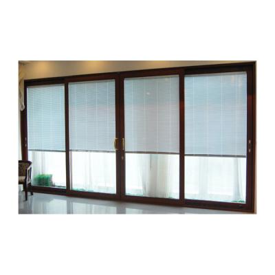 China KDSBuilding Villa Aluminum And Glass 4 Leaf Slide Door For Home Sun Room Glass Slide Window Door for sale