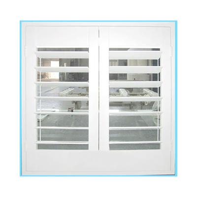 China Wooden Shutter Outdoor Blind Window For Windows White Window Shutters Exterior Horizontal Louver Window for sale