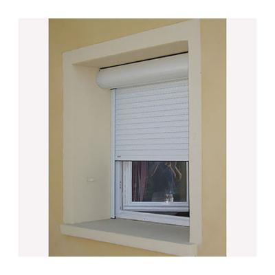 China Light Weight Aluminium Roller Shutter Heat Insulated Double Glaze Close Blind Shade for sale