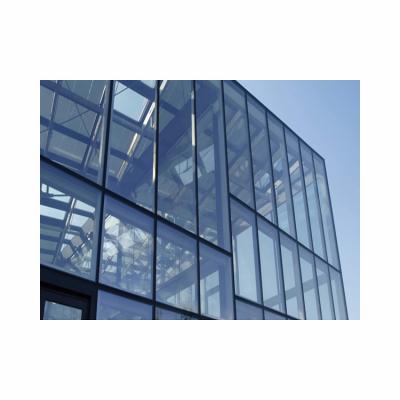 China Perforate Aluminum Profile Curtain Wall Double Glaze Frameless Hidden Curtain Wall for sale