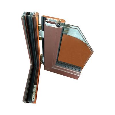 China KDSBuilding Aluminum Clad Wood windows and Door Solid Wooden Window with Fix Glass for sale