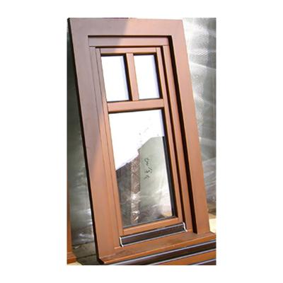 China Ventana de madera maciza de balanceo insonorizada Casement Grill Ventana a prueba de viento en venta