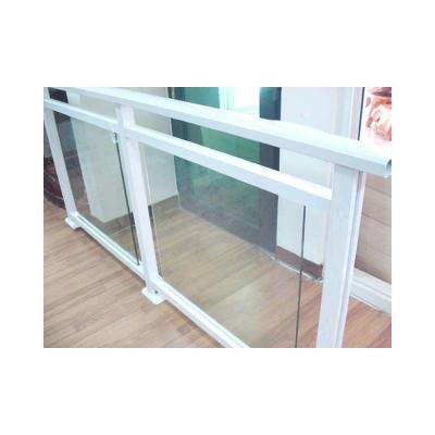 China Metal Building Balcony Railing Tempered Double Glazed Aluminium Iron Baluster for sale